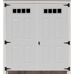 Steel Double Door with Sheds