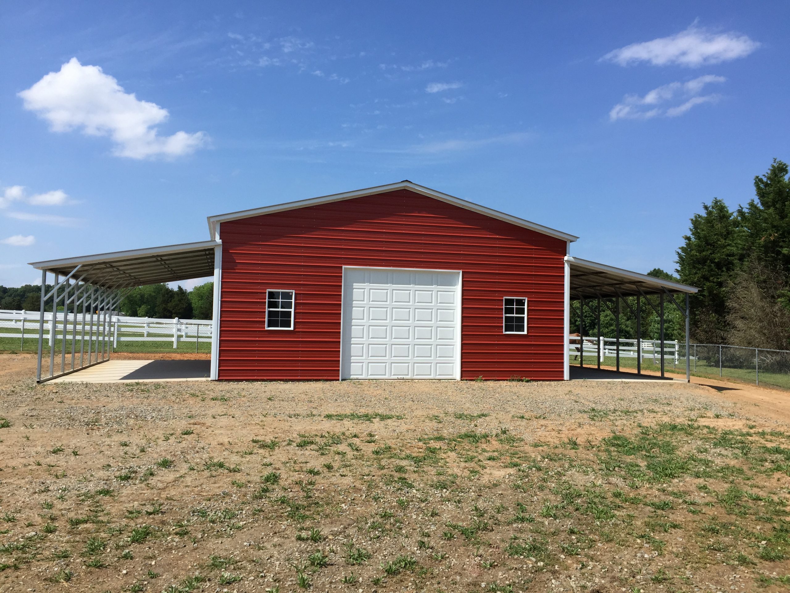 insulated Steel Building with Lean To