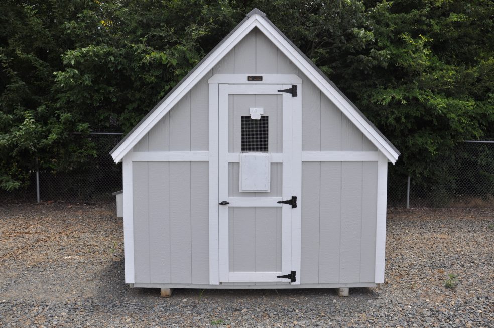 Amish-built A-frame chicken coop